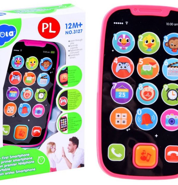 Interaktivni baby smartphone roza