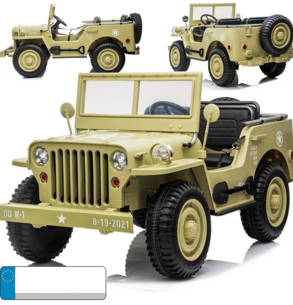 Jeep Willys trosjed – beige (4×4)