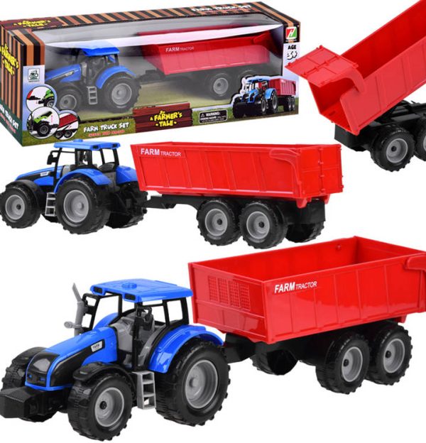 Farmer traktor s prikolicom