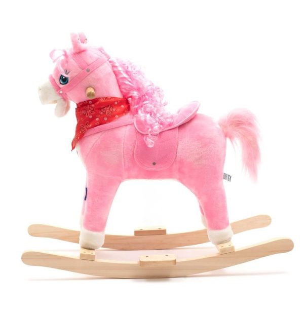 Konjić za ljuljanje pink