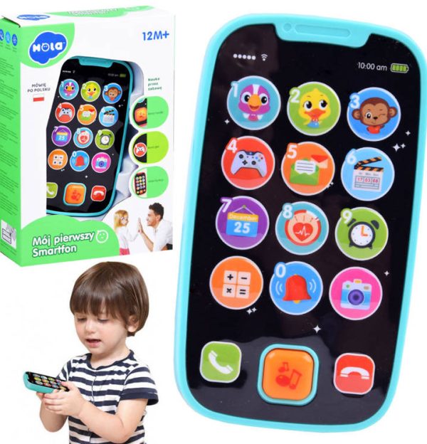 Interaktivni baby smartphone plavi