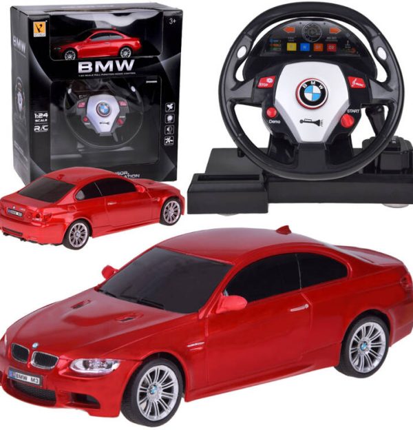 BMW M3 na daljinski s volanom crveni