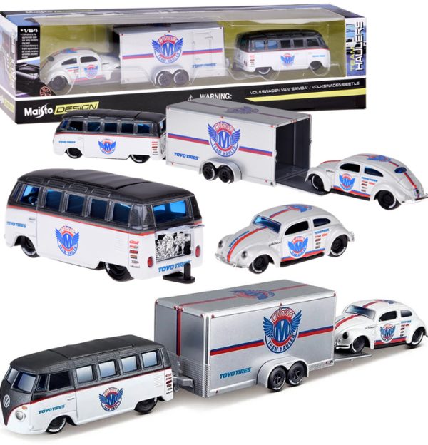 Maisto Volkswagen Van "Samba" & VW Beetle