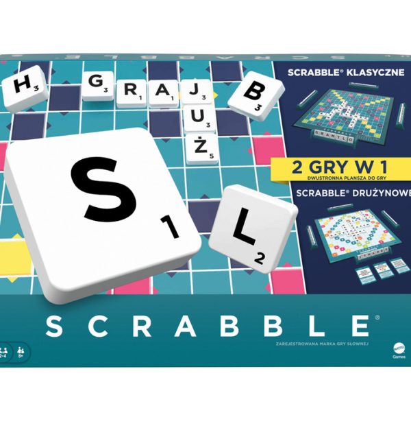 Mattel Scrabble Word Game (Polish Edition) - Remastered Version GR0828