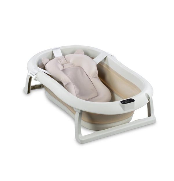 Sklopiva kadica s jastukom i termometrom beige