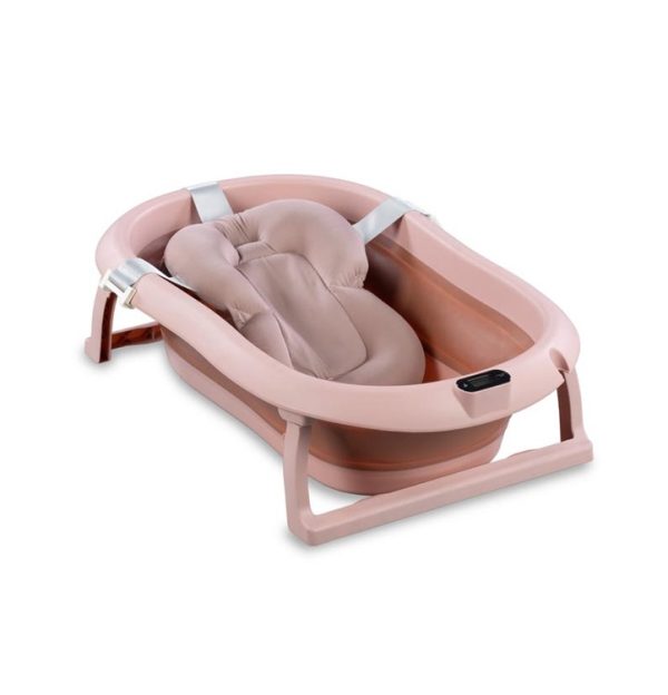 Sklopiva kadica s jastukom i termometrom pink