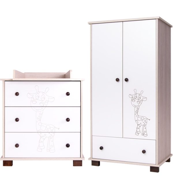 Komoda za previjanje i ormar Žirafica
