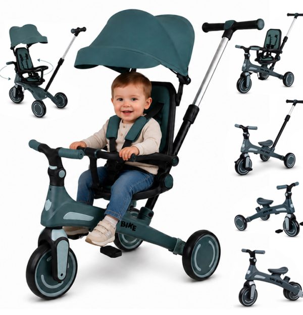 Tricikl Tiny Bike GrowUp 5u1 green