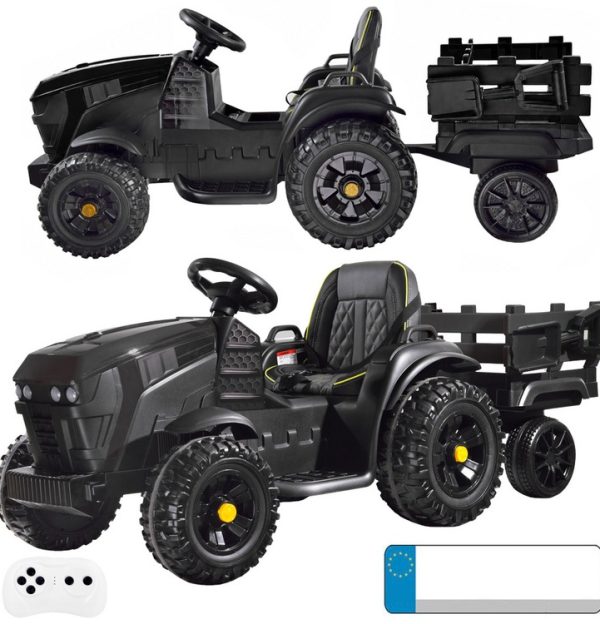 Traktor AKU s prikolicom - crni